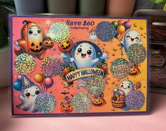 Halloween Ghost Scratch Off Savings Challenge