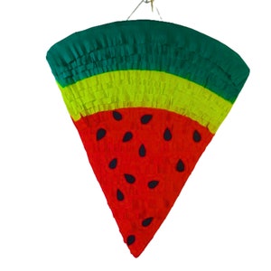 Watermelon Pinata for Summer Party, Red Green Pinata, theme birthday party, Summer Pinata, Custom Pinata, tropical fruits pinata