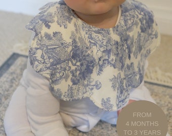 Handmade baby bib collars | toddler bib collar | gingham baby bibs | dribble bib collar french country vintage bibs collar bibs