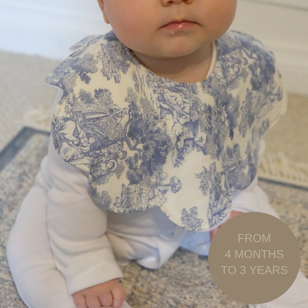 Handmade baby bib collars | toddler bib collar | gingham baby bibs | dribble bib collar french country vintage bibs collar bibs