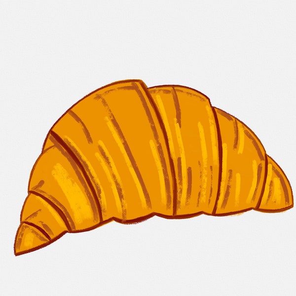 Croissant ilustración digital