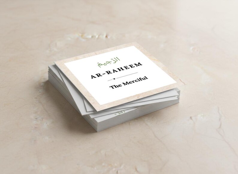 99 Names of Allah Cards: Minimalist Islamic Wall Art (digital Download ...
