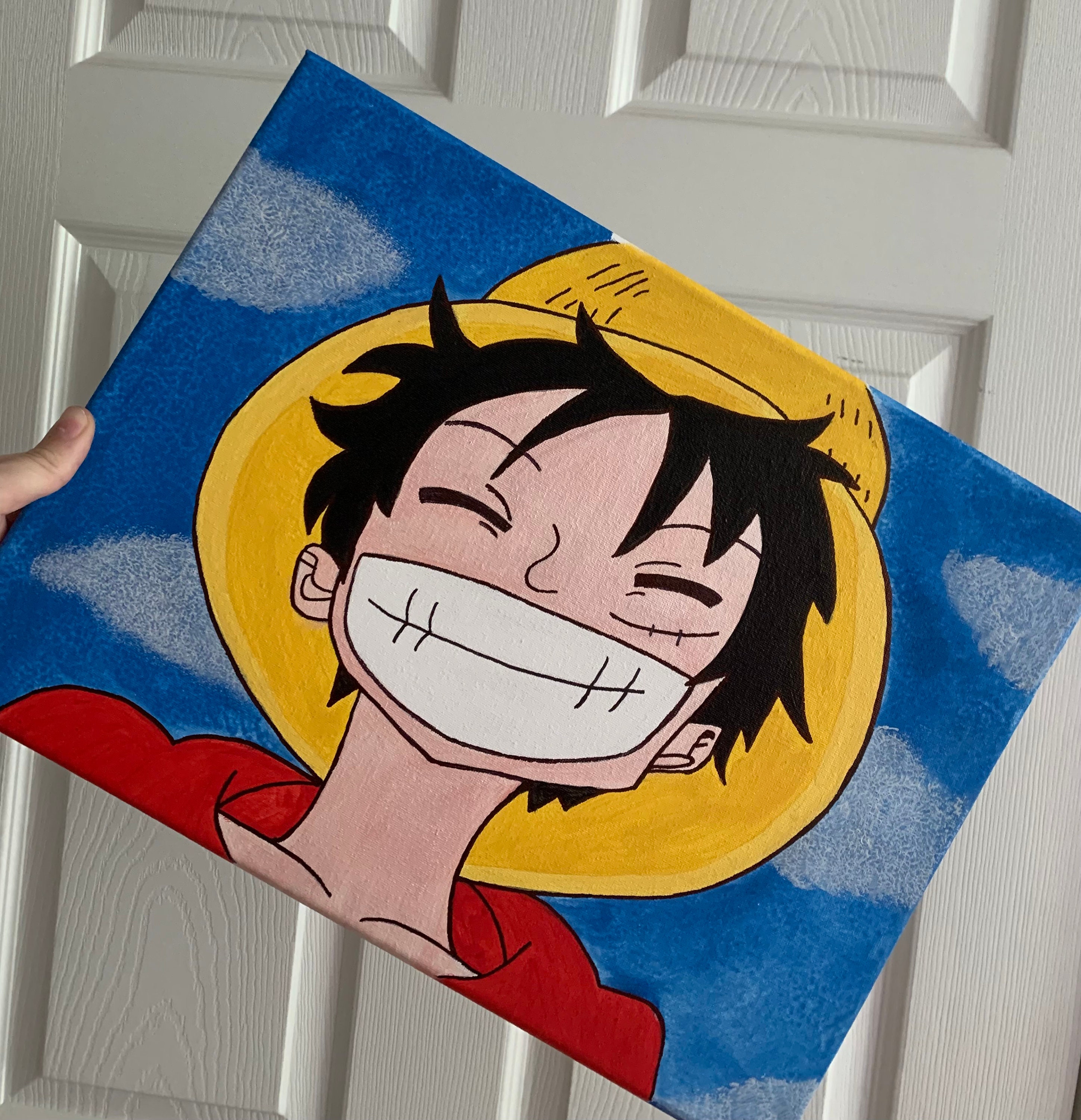 ONE PIECE - Luffy With Friends - Canvas Lumineux 40X30 Cm
