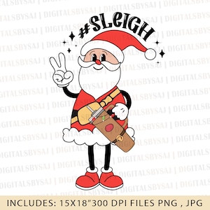Sleigh Santa PNG, Santa Slay, Santa Sleigh, Santa With Tumbler, Slay Santa, Santa With Belt Bag, Rudolph Stanley ~ 001