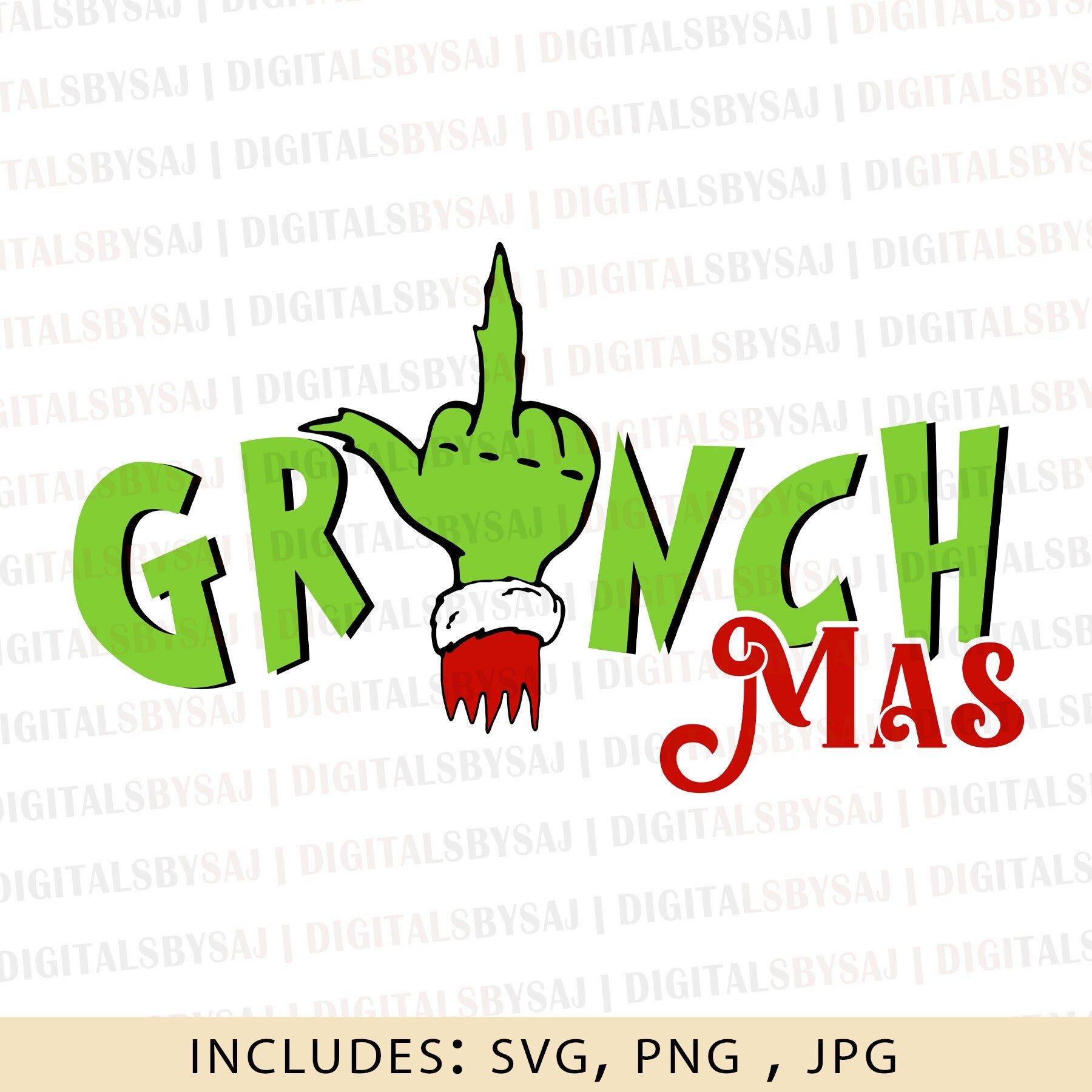 Grinchmas SVG, Grinch Middle Finger, Grinchmas PNG, Mr. Grinch, Grinch