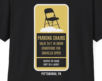 Pittsburgh Parkeerstoel T-shirt | Pennsylvania grappig souvenir cadeau T-shirt