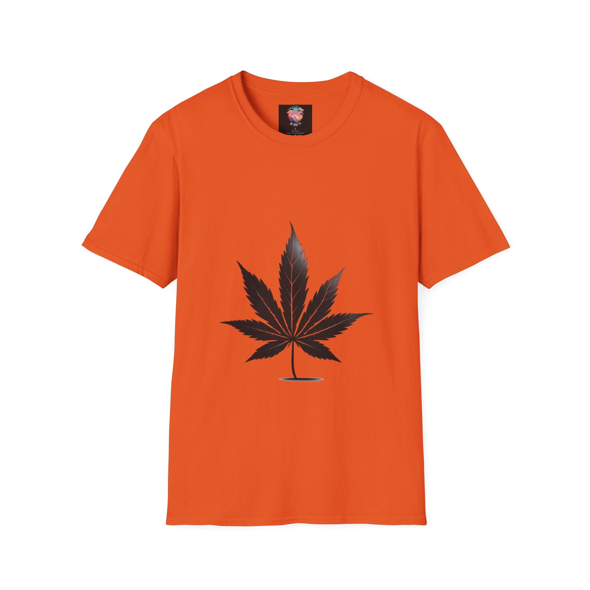 T-shirt Unisexe Noir NUGBRAND - Motif Weed Et Fox - Taille M - 100% Coton - Neuf Avec étiquette
