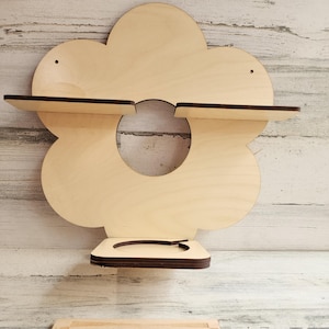 Flower Toniebox Shelf | Girls Room Wall Shelf | Tonie Character Holder | Floral Tonie Organizer | Tonie Display Storage | Nursery Wall Decor