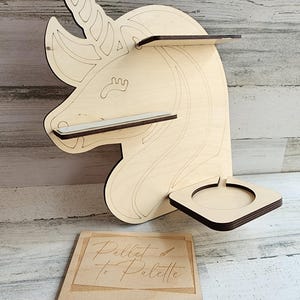Unicorn Tonie Box Shelf | Magnetic Tonie Character Holder | Girls Room Wall Shelf | Tonie Organizer | Unicorn Wall Decor | Tonie Storage Rac