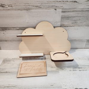 Cloud Toniebox Shelf | Neutral Nursery Tonie Character Holder | Baby Room Wall Shelf | Tonie Organizer | Cloud Wall Decor | Tonie Storage