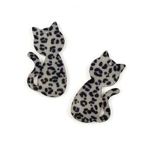 Leopard Kitty Katze Acryl Ohrring Rohling - DIY Baumeln Ohrringe - Haustier Rohling - Rohling für Ohrring Hersteller