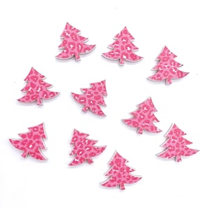 Pink Leopard Swoopy Tree Acrylic Blanks - DIY Jewelry - Blanks for Earring Makers - Each batch contains 10 PIECES or 5 PAIRS
