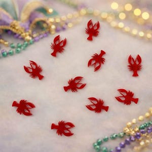New Style Solid Red Crawfish Acrylic Blanks - DIY Blanks for Earring Makers (10 PIECES)