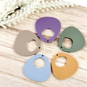Fall Carmen Dangle Acrylic Earring Blanks, DIY Earring Supplies, Blanks for Earring Makers, 6 PIECES or 3 PAIRS Per Color Choice