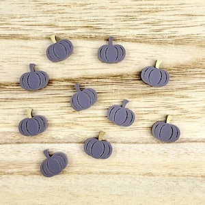 Plum Acrylic Pumpkin Earring Blanks: DIY Fall Jewelry (10 Pieces/5 Pairs)