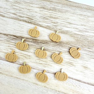 Orange Acrylic Pumpkin Blanks: DIY Fall Earrings (10 Pieces/5 Pairs)