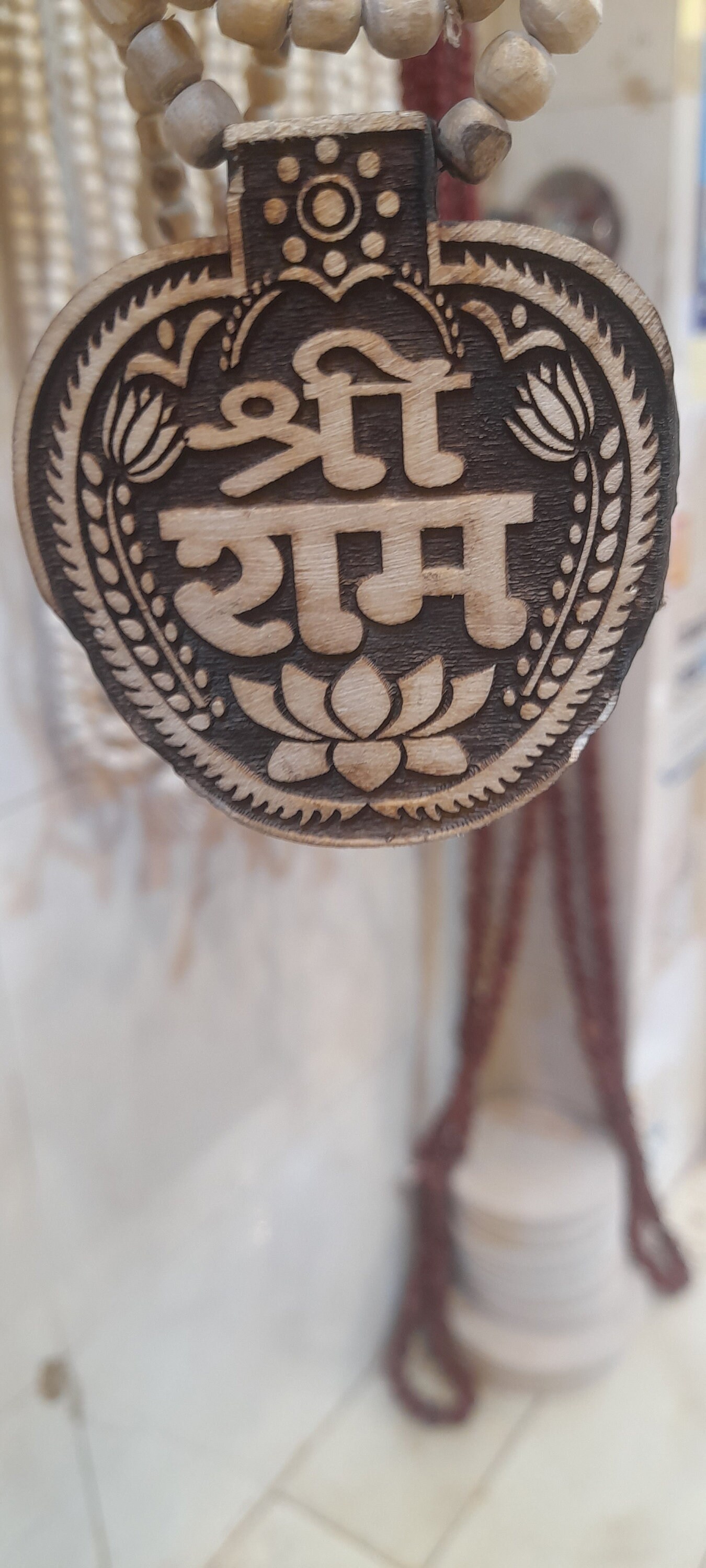 18inch/45cm Shri Ram Tulsi Mala, Jaishriram Tulsi Mala, Lord Ram