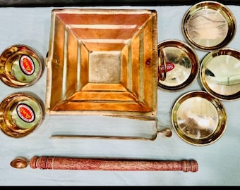 Vedic agnihotra 12inch Hawan Yagya Kit  we / Yajna/Agnihotra/Homa/Hawan agnihotra havan yagya kit with all pooja item,made in vrindavan