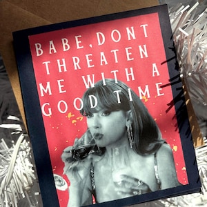 Swiftie Be Fabulous Blank funny retro TayTay heavy layered Cardstock handmade Swiftie Card Bride Birthday Bachelorette 90’s Style