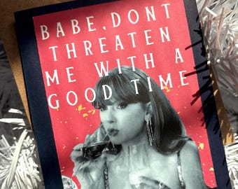 Funny TayTay Card: Retro Swiftie Birthday, Bachelorette Card