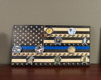 26 Challenge coin holder flag