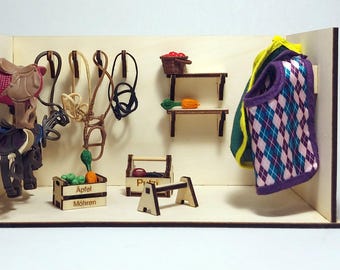 Saddle Room With Accessories Suitable for Schleich