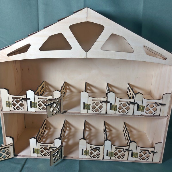 Wall horse stable suitable for Schleich horses