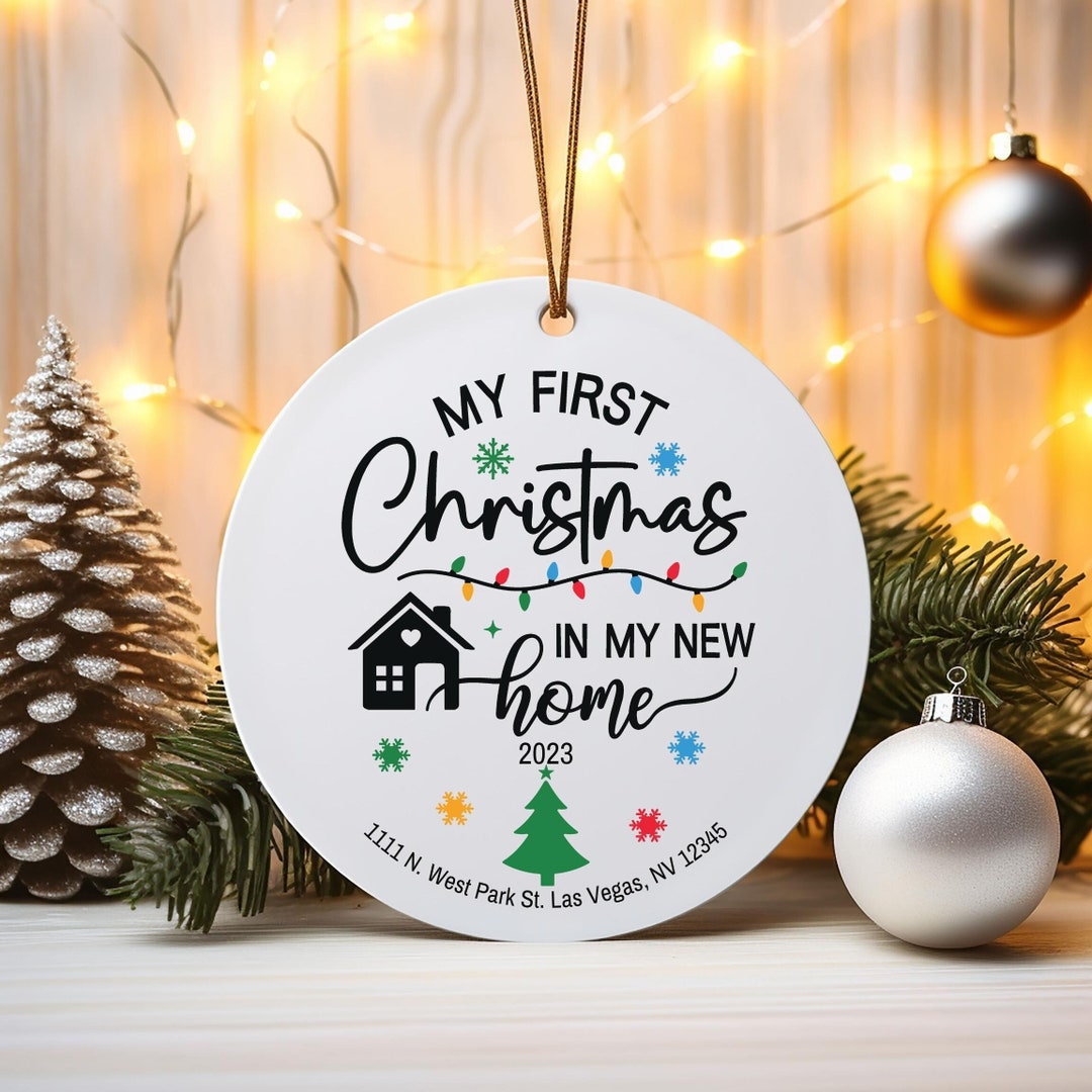 Personalized My New Home Christmas Ornament, Custom First Christmas in