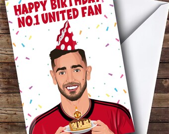 Tarjeta de cumpleaños A5 de Bruno Fernandes