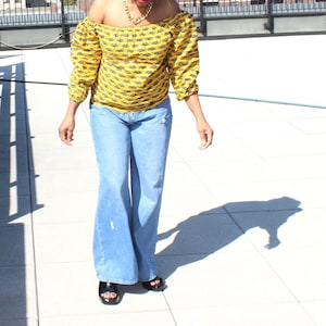 Kitenge Top African off Shoulder Top Ankara off Shoulder Top