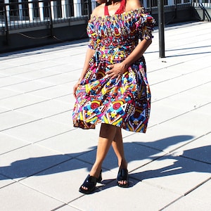 S-Elastic Dashiki African dress, Ankara women’s dress, African fashion dress, African wedding dress, dashiki wedding dress, women top dress
