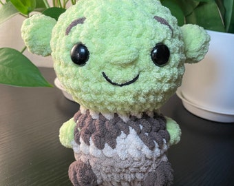 Peluche ogre au crochet