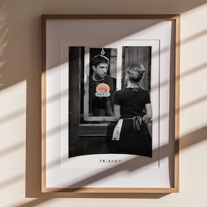 Friends Poster Black and White | Digital Download Wall Art | Printable Instant Download | Minimalist TV Show Decor | Gift for Friends Fan