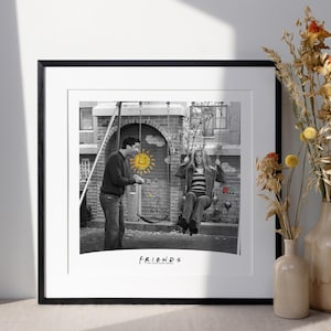 Friends Poster Black and White | Digital Download Wall Art | Printable Instant Download | Minimalist TV Show Decor | Gift for Friends Fan