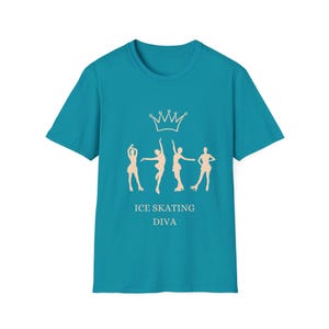 Ice Skating Diva Unisex Soft-Styled T-Shirt | Bold Figure Skating Tee | Skater Fashion | Ice Skating Gift.