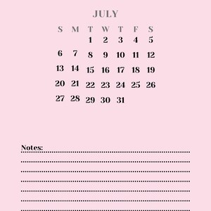 2025 Calendar, 2025 Printable Minimalist Calendar, Pink Flower Calendar ...