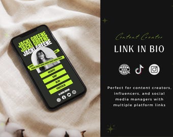 Fetter Link In Bio Website Template: Bearbeitbarer Canva Stan Store Dupe (Digitaler Download)