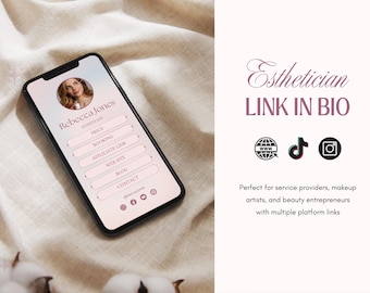 Link in Bio: Linktree Template, Beacons Page, Stan Store Dupe, Canva Landing Page