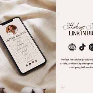 Link In Bio: Canva Landing Page, Stan Store Dupe, Linktree, Instagram Bio Template