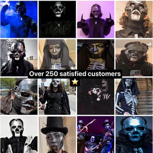Masque Ghost Nameless Ghoul - Édition Skeletá (finition métallique personnalisée) - Masque inspiré image 5