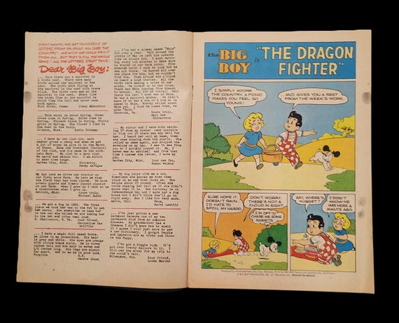 Vintage, “adventures of the Big Boy” No. 91 - Etsy