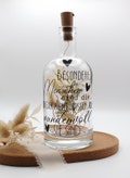 Flaschenlicht: Besondere Menschen sind die, die gar nicht wissen, wie wundervoll sie sind | Flasche mit Korken-Lichterkette | Geschenkidee