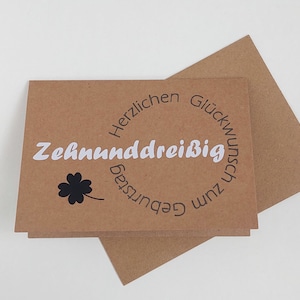 Karte zum runden Geburtstag | Geschenk für runde Geburtstage | Herzlichen Glückwunsch | Zehnunddreißig, Zehnundvierzig, Zehnundfünfzig