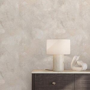 Beige Limewash Wallpaper - Neutral Textured Plaster Effect Wall Mural - Stucco Concrete Look A034