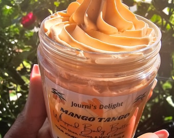 Mango Tango - Beurre corporel fouetté - Beurre de karité, de cacao et de mangue.