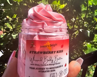 Strawberry Kiss - Körperbutter mit Shea-, Kakao- und Mangobutter.