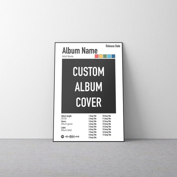 Custom Music Album Poster