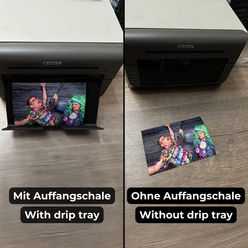 Vergleich: Fotos gestapelt in der Schale gegenüber Fotos auf dem Boden