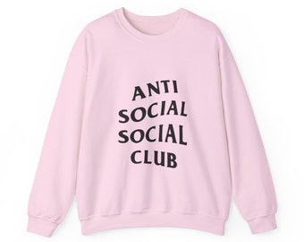Anti Social Social Club Sweatshirt, Anti Social Club Sweatshirt Dress, Oversized ASC Sweatshirt