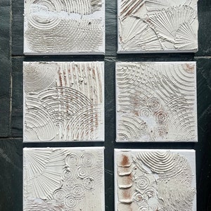 Sand and cream minis | Wall Art | Textured Art work | 3d Art | Modern | Scandi